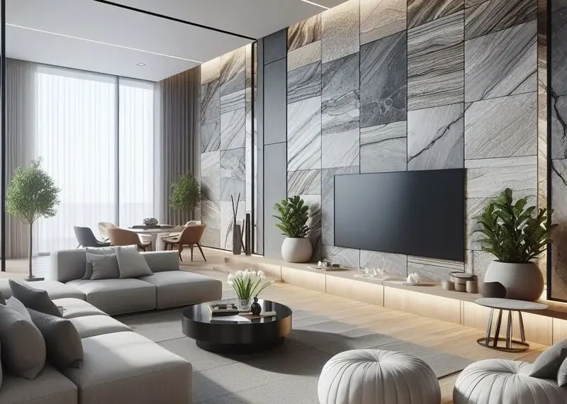 Современные идеи для использования облицовочного камня в интерьере