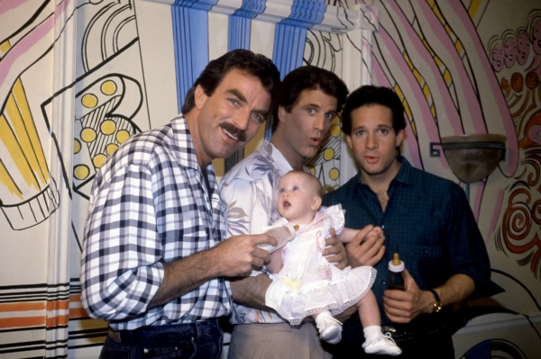 Кадр з фільму 1987 року «Троє чоловіків і немовля».