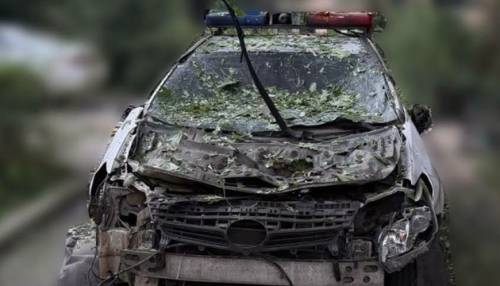 У Краматорську російські війська атакували FPV-дроном патрульних, один поліцейський отримав поранення.