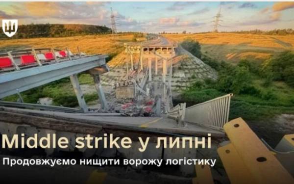 Українські Сили Оборони в липні знищили 14 мостів та десятки військових об’єктів окупантів