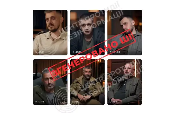 ЦПД: Росіяни використовують ШІ-дипфейки з військовими для закликів до втечі українців за кордон