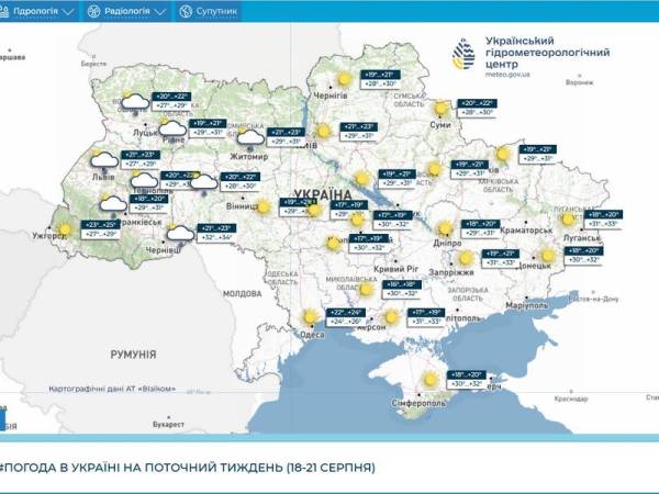 Спека не відступає: прогноз погоди на вихідні 22-23 серпня