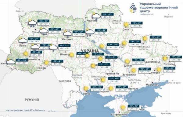37-градусна спека накриє Україну 21 серпня