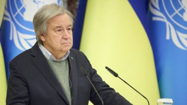 Гутерреш закликає до деескалації конфлікту та засуджує атаки РФ по Україні