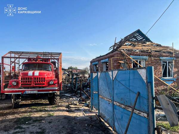 Російські дрони знищили п’ять будинків на Харківщині, загинули дві жінки