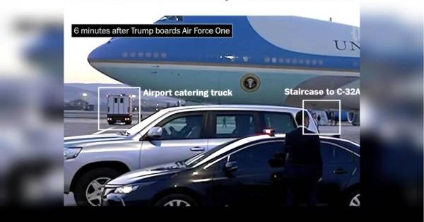 Трампа вивезли з саміту НАТО в кейтеринговій вантажівці.