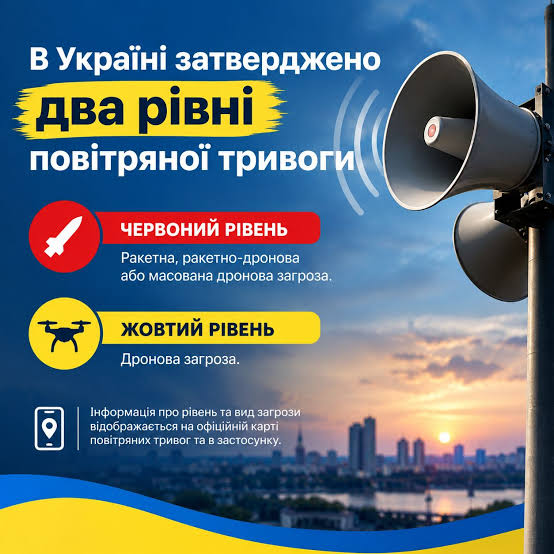Два рівні тривоги можуть скасувати для Дніпропетровщини