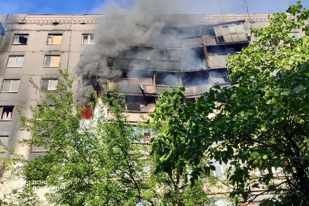 Наслідки атаки дронів у Краматорську