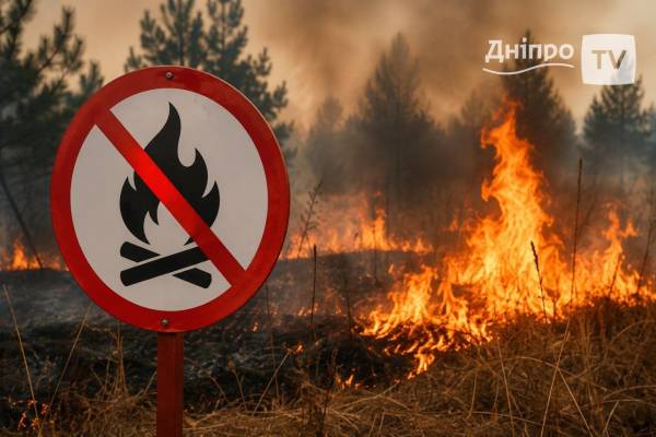 На Дніпропетровщині прогнозують високий рівень пожежної небезпеки цього тижня