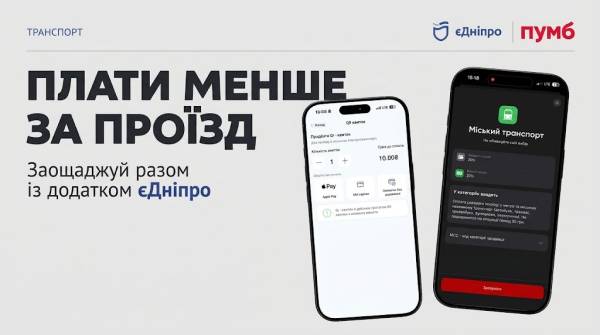 20% кешбеку за проїзд у міському транспорті Дніпра: деталі пропозиції