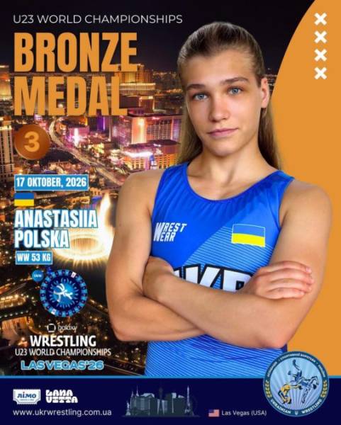 Анастасія Польська виборола бронзу ЧС U23 зі спортивної боротьби у США