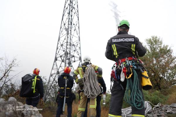 На Дніпропетровщині на висоті 60 метрів виявили бойову частину безпілотника