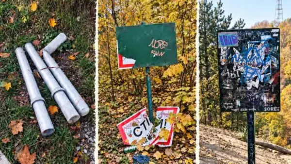 Львівські вандали руйнують міський парк